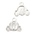 Pumpkin Carriage Metal Charms in Two Antique Finishes view 2