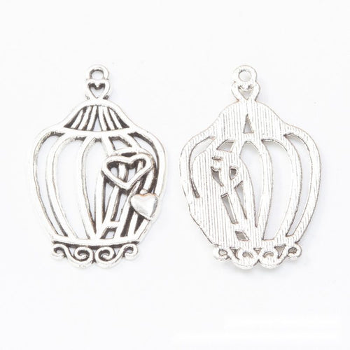 Birdcage Charms showing front details and finish