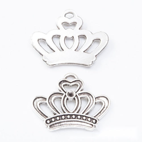 Front and reverse views of the openwork crown in one finish