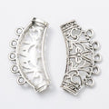 Floral Curved Chandelier Connector in Two Antique Finishes view 2