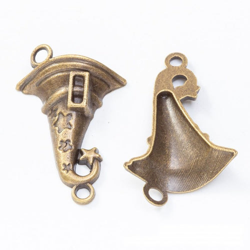 Wizard Hat Charms showing front details and finish