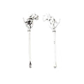Floral Ear Spoon Metal Charm 2 Finish Options Craft Supply view 2