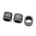 Diagonal Stripe Barrel Bead in 3 Metal Finishes for Jewelry Making view 2
