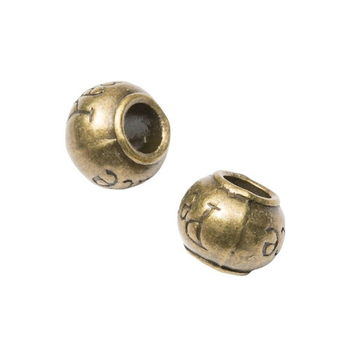 Peace Letter Large Hole Bead shown from an additional product angle 2