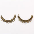 Curved Beaded Chandelier Connector in Two Antique Finishes view 2