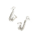 Saxophone Charm in One Finish with Detailed Metalwork for Jewelry Making view 2