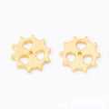 Heart Cutout Gear Jewelry Making Component In 4 Finish Options view 2