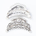 Crescent Multi Loop Metal Jewelry Connectors in 3 Finishes view 2