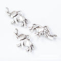 Decorative Elephant Metal Charms in Two Antique Finishes view 2