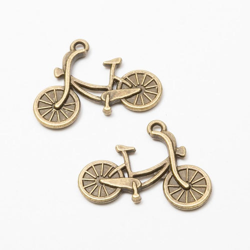 Close view of bicycle charm