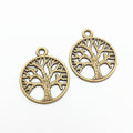 Tree of Life Metal Pendant Charms in 8 Distinct Finishes view 2
