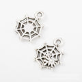 Vintage Spiderweb Charms in Multiple Finishes for Jewelry Making view 2