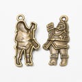 Santa Claus Charm in 3 Metal Finishes for Jewelry Making view 2
