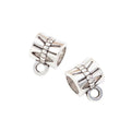 Bow Bail Bead Metal Jewelry Components in 8 Distinct Finishes view 2