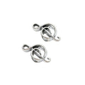 Vintage Style Metal Treble Clef Large Hole Bead in 1 Metal Finish view 2