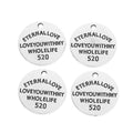Eternal Love 520 Disc Metal Charm Pendant in 1 Finish for DIY Jewelry view 2