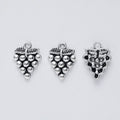 Small Grape Cluster Charm In 1 Metal Finish For Jewelry Making view 2