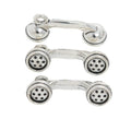 Telephone Receiver Metal Charms in Antique Silver Finish view 2