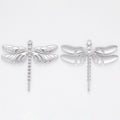 Slender Dragonfly Charm Metal Pendant for Jewelry Making view 2