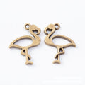 Open Flamingo Frame Charms in Antique Bronze, Antique Silver view 2