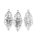 Spiderweb Vintage Metal Charm Pendant for Jewelry Making view 2