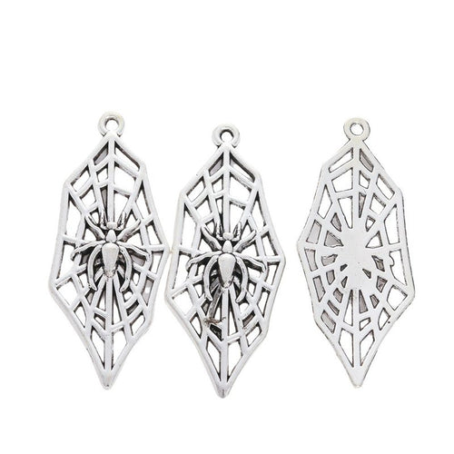 Spiderweb metal charm shown in a second product arrangement