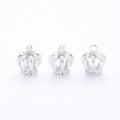 Openwork Crown Metal Charms in Six Polished Finishes view 2