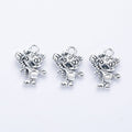 Cartoon Tiger Detailed Metal Charm in 4 Finishes for Crafting view 2