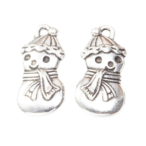 Snowman Charm front and reverse details