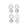 Astronaut Figure Metal Charm in 1 Pictured Finish Jewelry view 2