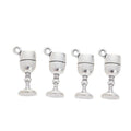 Wine Glass Charm in 1 Metal Finish for Jewelry Making view 2