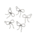 Ribbon Bow Metal Charm Pendant Jewelry Making Component view 2
