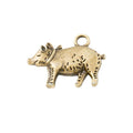 Spotted Pig Metal Charm Pendant For Jewelry Making view 2