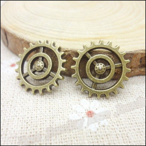Close view of Concentric Gear metal shape and surface detail