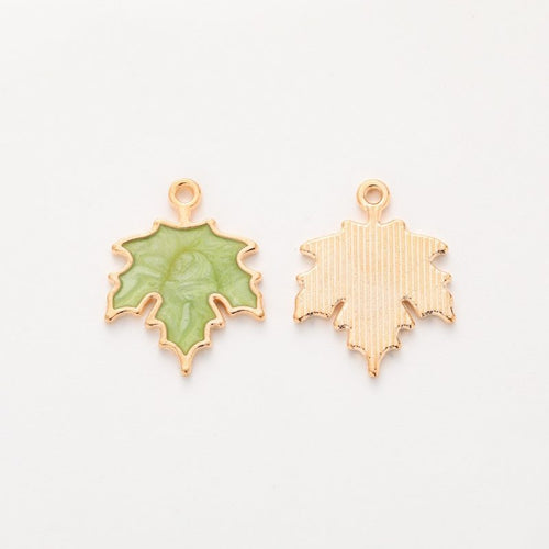 Grouped maple leaf components showing repeated front details and finish