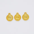 Four Finish Cameo Portrait Coin Charms for Jewelry Making view 2