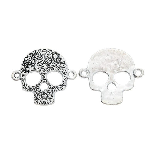 Grouped side-loop skull connector components showing repeated front details and finish