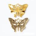 Filigree Butterfly Metal Charms in Four Antique Finishes view 2