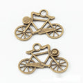 Vintage Bicycle Charms in Multiple Finishes for Jewelry Making view 2