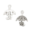 Raindrop Umbrella Vintage Metal Charm Pendant for Jewelry Making view 2