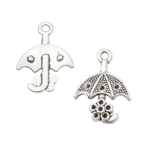 Raindrop Umbrella metal charm shown in a second product arrangement