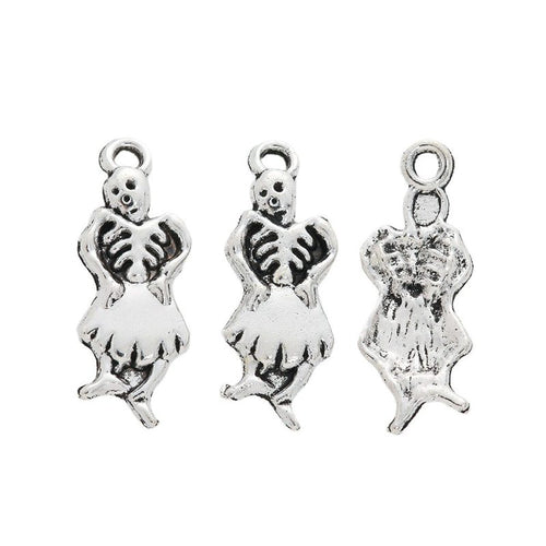 Grouped skirted skeleton components showing repeated front details and finish