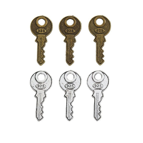 Number 925 Key Charm pictured from the front
