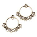 Filigree Round Seven Loop Metal Connector Charms Jewelry Findings view 2