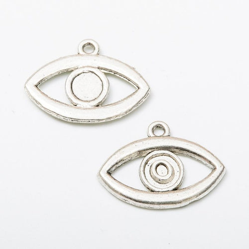 Eye Outline Charm front and reverse details