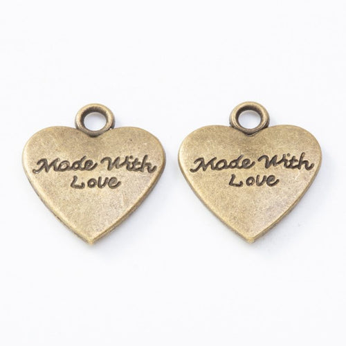 Made With Love Heart Charm alternate product arrangement