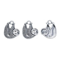 Textured Koala Metal Charm in Antique Silver Finish view 2