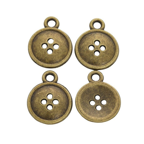 Four Hole Button metal piece shown in product image 2