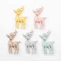 Standing Deer Charm in Five Soft Enamel Color Options view 2