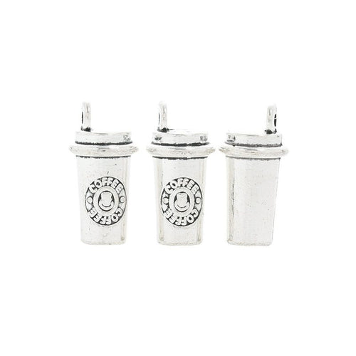Takeaway Cup metal charm shown in a second product arrangement